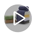 JININQ 700GSM 100% Cotton Hand Towels - 2-Piece Set, Grey (14" x 30")