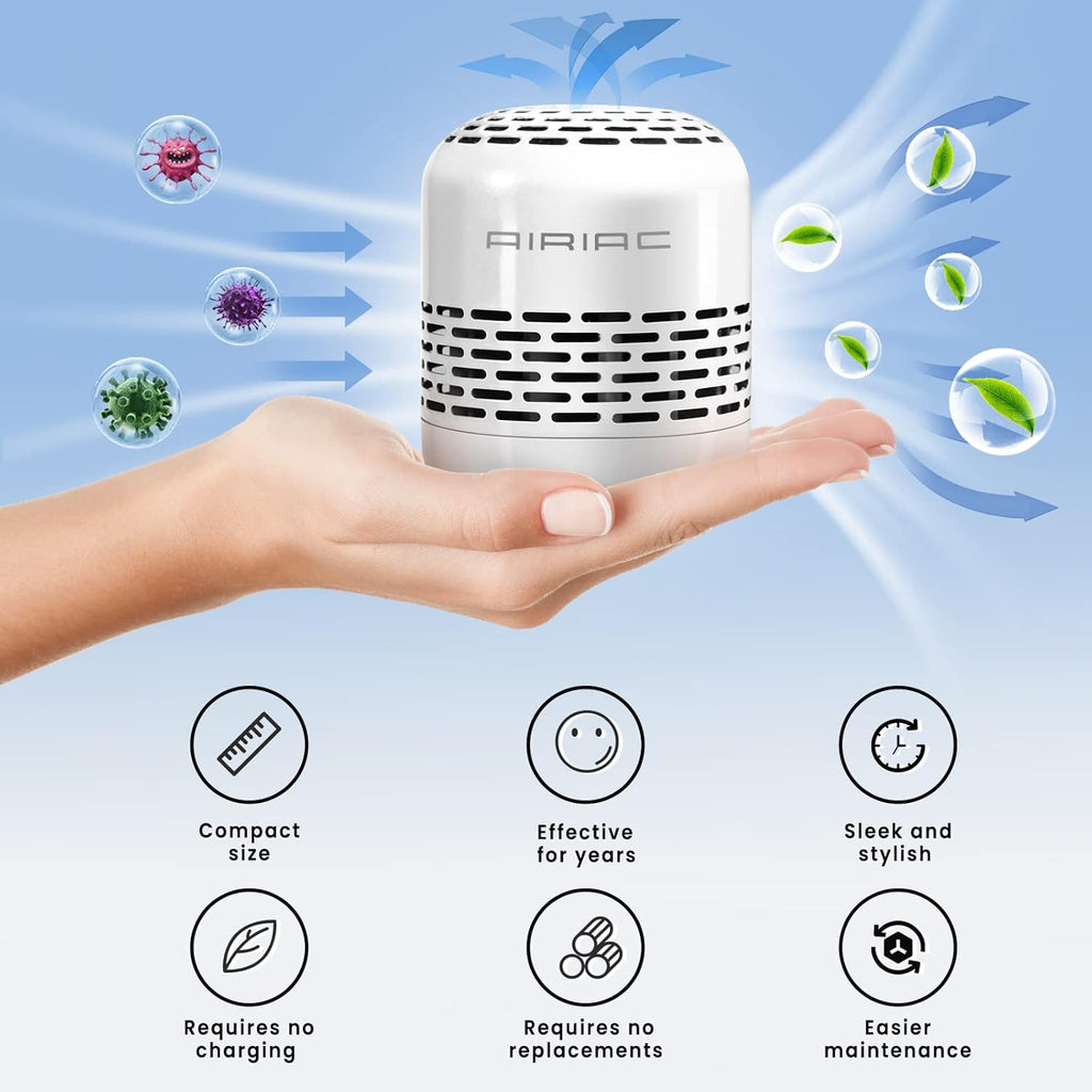 Skiennix Fridge Deodorizer - 10-Year Odor Eliminator | Charcoal Bags for Fresh Fridge & Freezer