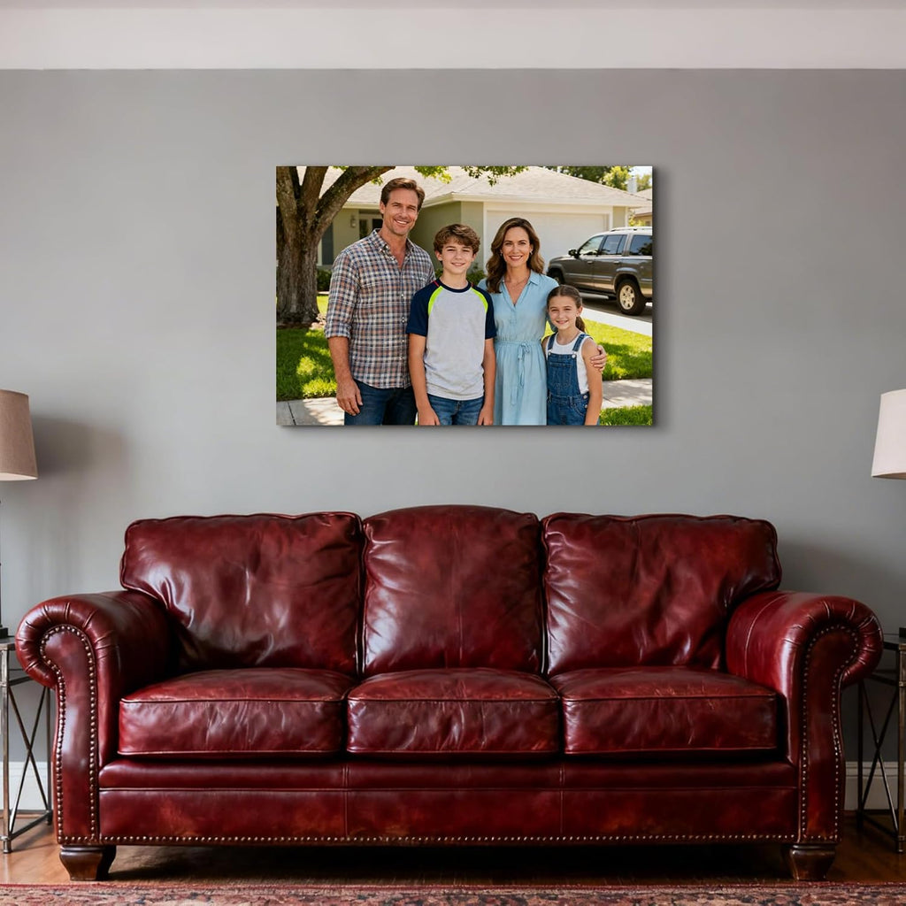 WFENJEW Custom Canvas Prints - Personalized Photo Wall Art for Bedroom, Living Room | 6" L x 8" W