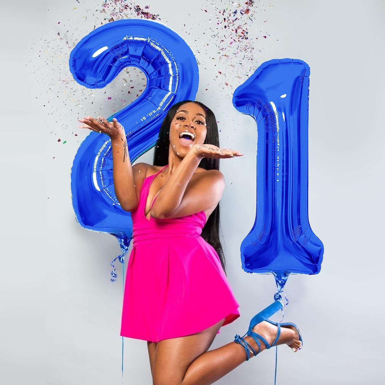 Number Balloons | Giant Navy Blue Number 10 Balloon - Perfect for Birthday Celebrations & Party Decor