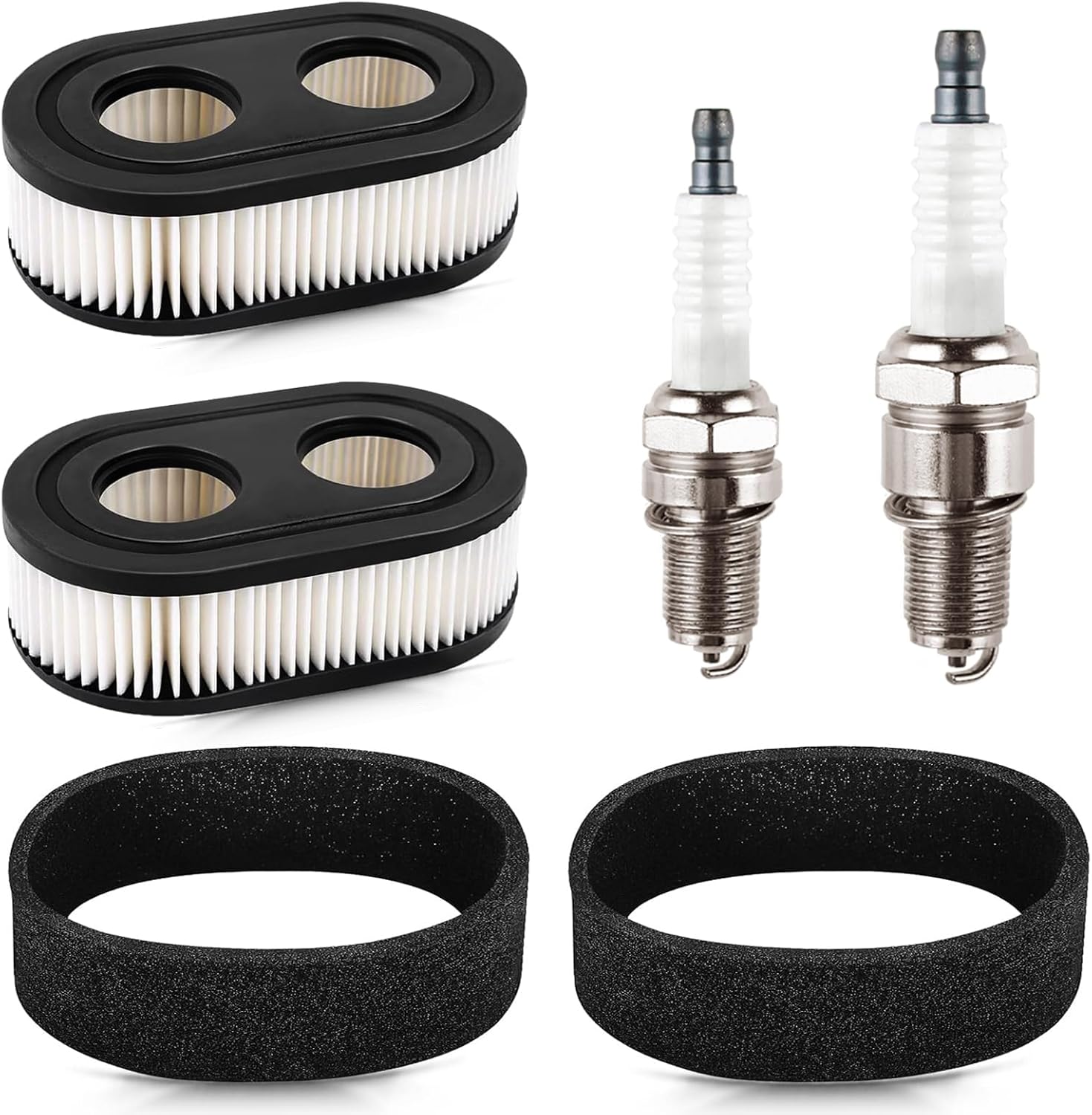 Rakiyada Air Filter Set - 2 PCS with Pre-Filter & Spark Plug for 500EX, 550EX, 575EX, 625EX, 725EXI Engines | Toro Recycler 22 & Troy Bilt Mower