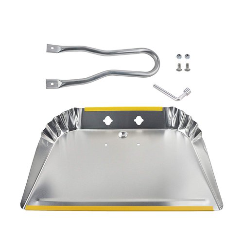 PHYEX 3-Pack 17" Heavy Duty Metal Dust Pans, Wide Dustpans for Household, Easy to Assemble