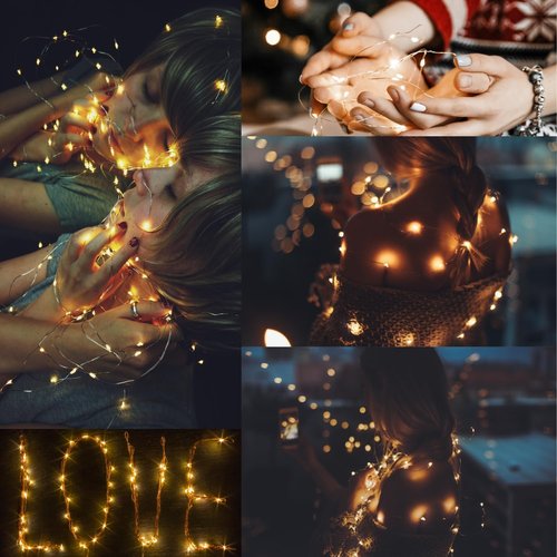CYLAPEX Fairy Lights String - 12 Pack Battery Operated 20 LED Warm White on 7ft Copper Wire | Perfect for Weddings, Parties, and Home Decor