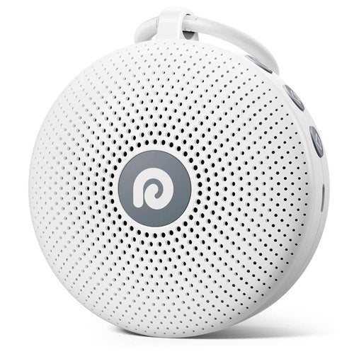 Dreamegg Portable Noise Machine - 21 Soothing Sounds & Powerful Battery for Sleep | Classic White