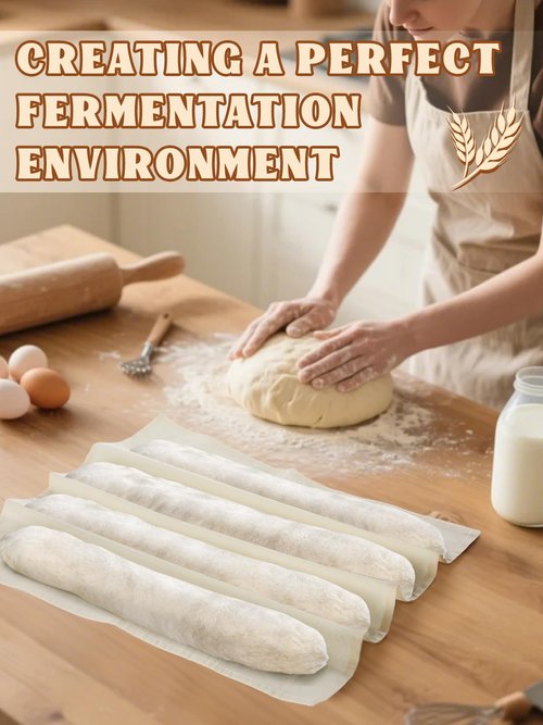 3pcs 100% cotton Tea Towels for Baking Sourdough - 14" x 18'' Unbleached Bread Basket Flour Sack Towels, Proofing Cover Cloth for Dough Raising, Bread Making Accessories Bakers Gift