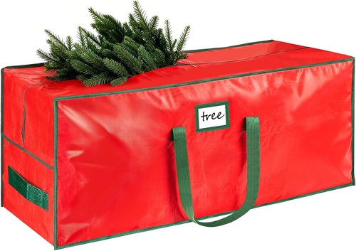 HABGP 9 ft Christmas Tree Storage Bag - Waterproof & Durable with Strong Handles - Red