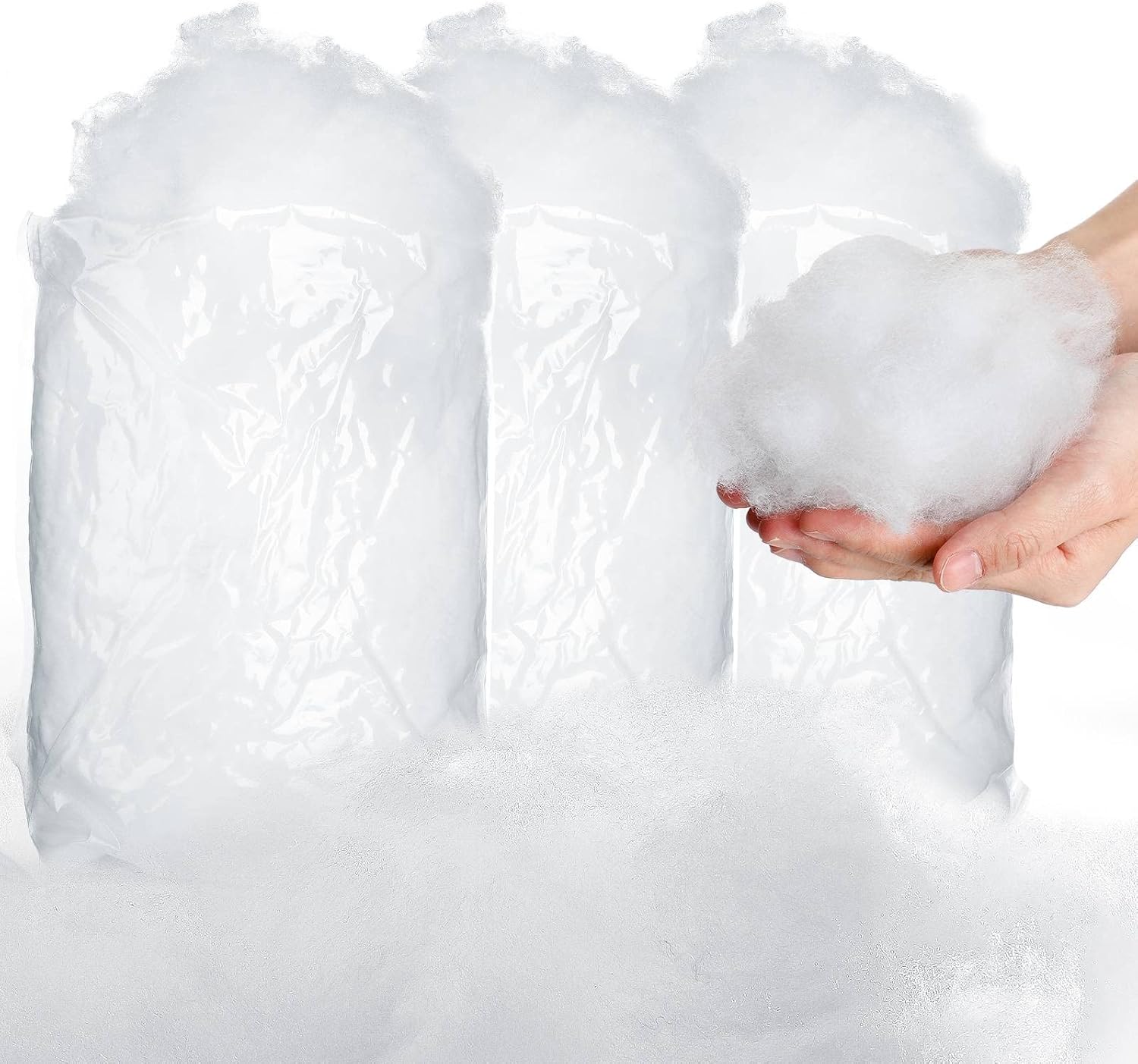 Tatuo Christmas Fake Snow | Fluffy Artificial Snow Blanket for Holiday Decor | 5.3 oz Bags