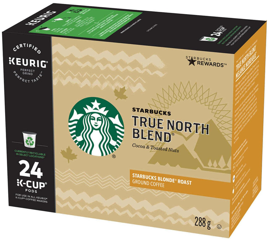Starbucks True North Coffee K-Cup Portion Pack - Rich Flavor for Keurig Brewers | 24 Count