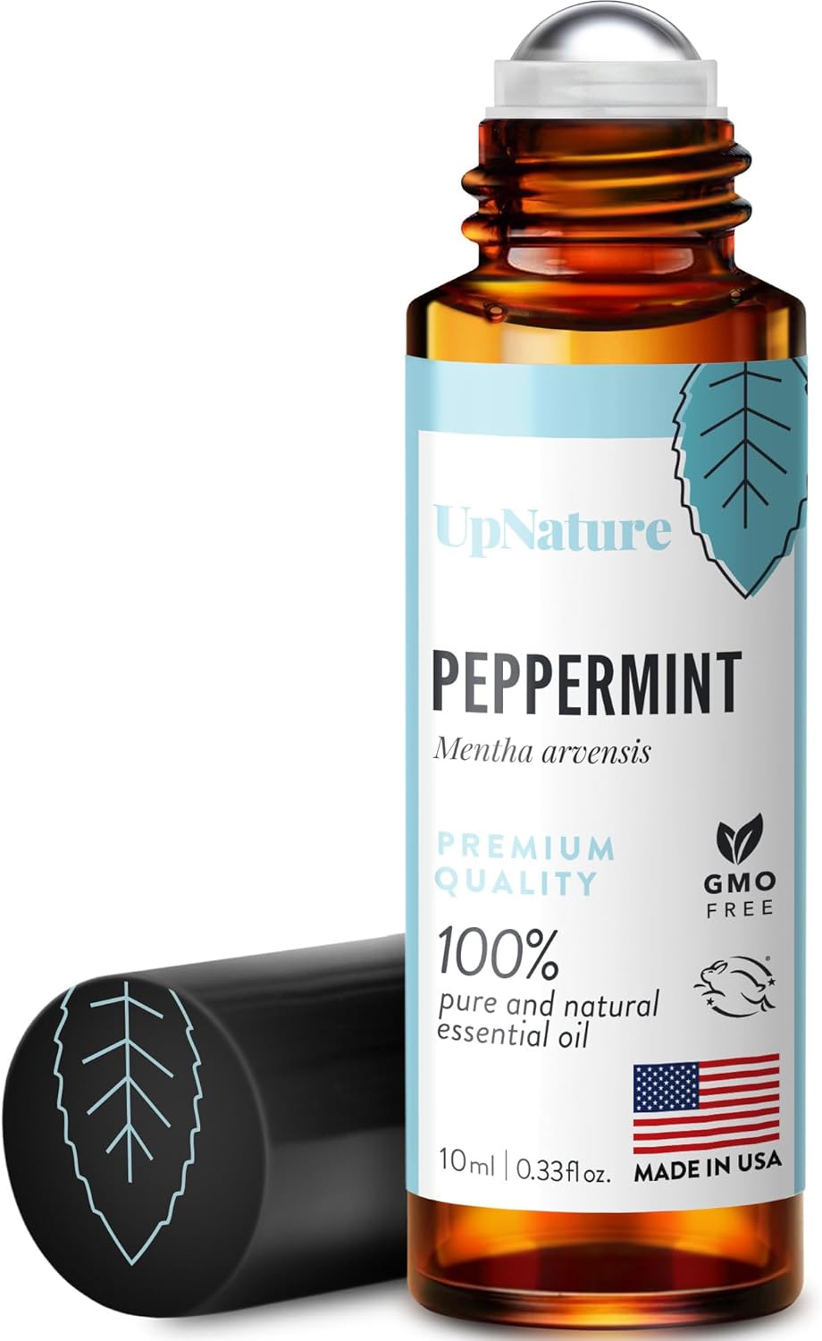 UpNature Peppermint Oil Roll-On - 100% Natural Nausea Relief for Pregnancy - Essential Oil Rollerball