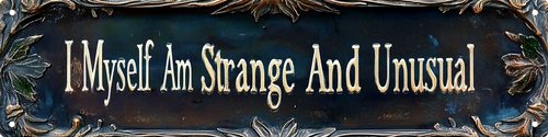 I Myself Am Strange And Unusual Street Sign Retro Funny Wall Decor Metal Tin Signs Fall Season Horror Theme Inappropriate Humor Bar Home College Dorm Decor 16x4 in