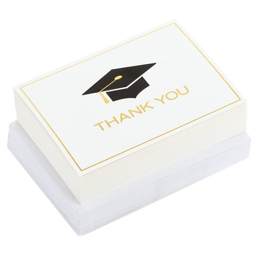 Hallmark Graduation Thank You Cards Bulk, Graduation Cap (40 Thank You Notes and Envelopes)