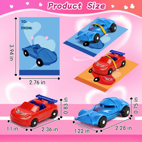 28-Pack Party Favor Gift Mini Transforming Robot Car Toys Bulk with Cards for Kids Transformer Vehicle Toys Party Favors School Classroom Gifts Exchange Goodie Bag Stuffers for Boys and Girls