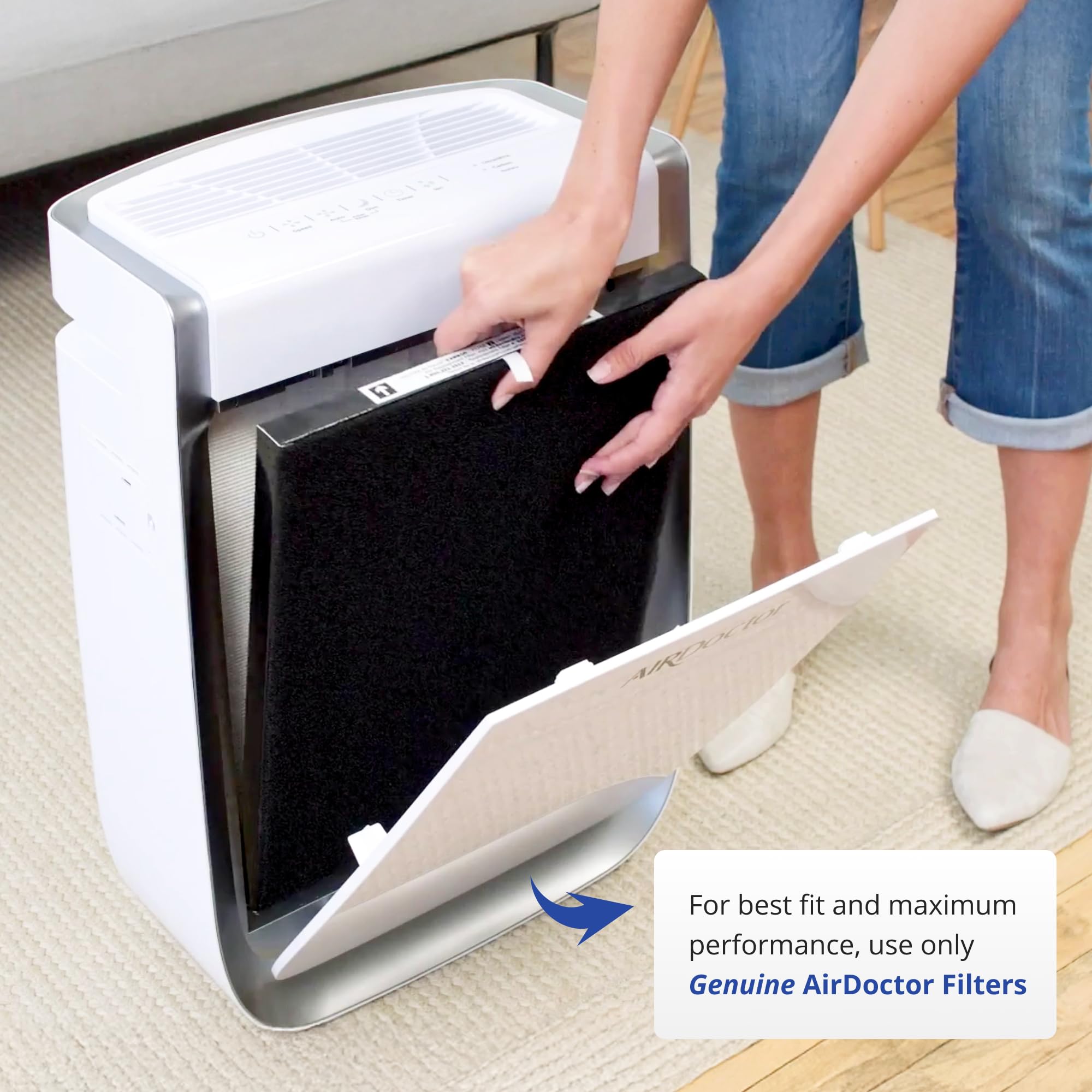 AIRDOCTOR AD2000 Genuine Replacement Carbon/Gas Trap/VOC Replacement Filter with Pre-Filter | MADE BY AIRDOCTOR