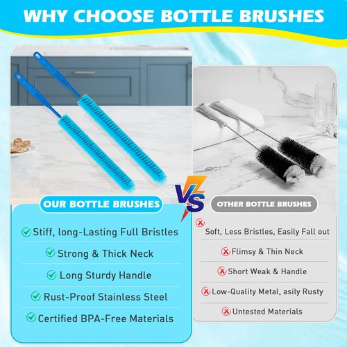 Dryer Vent Cleaner Kit,Dryer lint Brush 3Pack Home Improvement Essential Cleaning Tools, Up to 30 Inch Long Brush Cleaning Set，pet Hair Remover for Laundry，Drain Snake