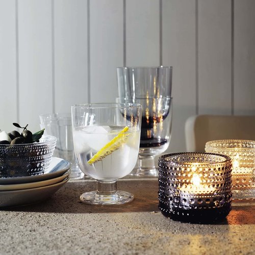 Iittala 1008683 Lempi Glasses, Approx. 988.4 ft (340 m), Pair Set of 2, Clear, Wedding Gift, Gift