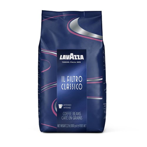 Lavazza Il Filtro Classico Dark Roast Whole Bean Coffee - Authentic Italian Blend, 2.2LB Bag, Rich Chocolate & Hazelnut Notes