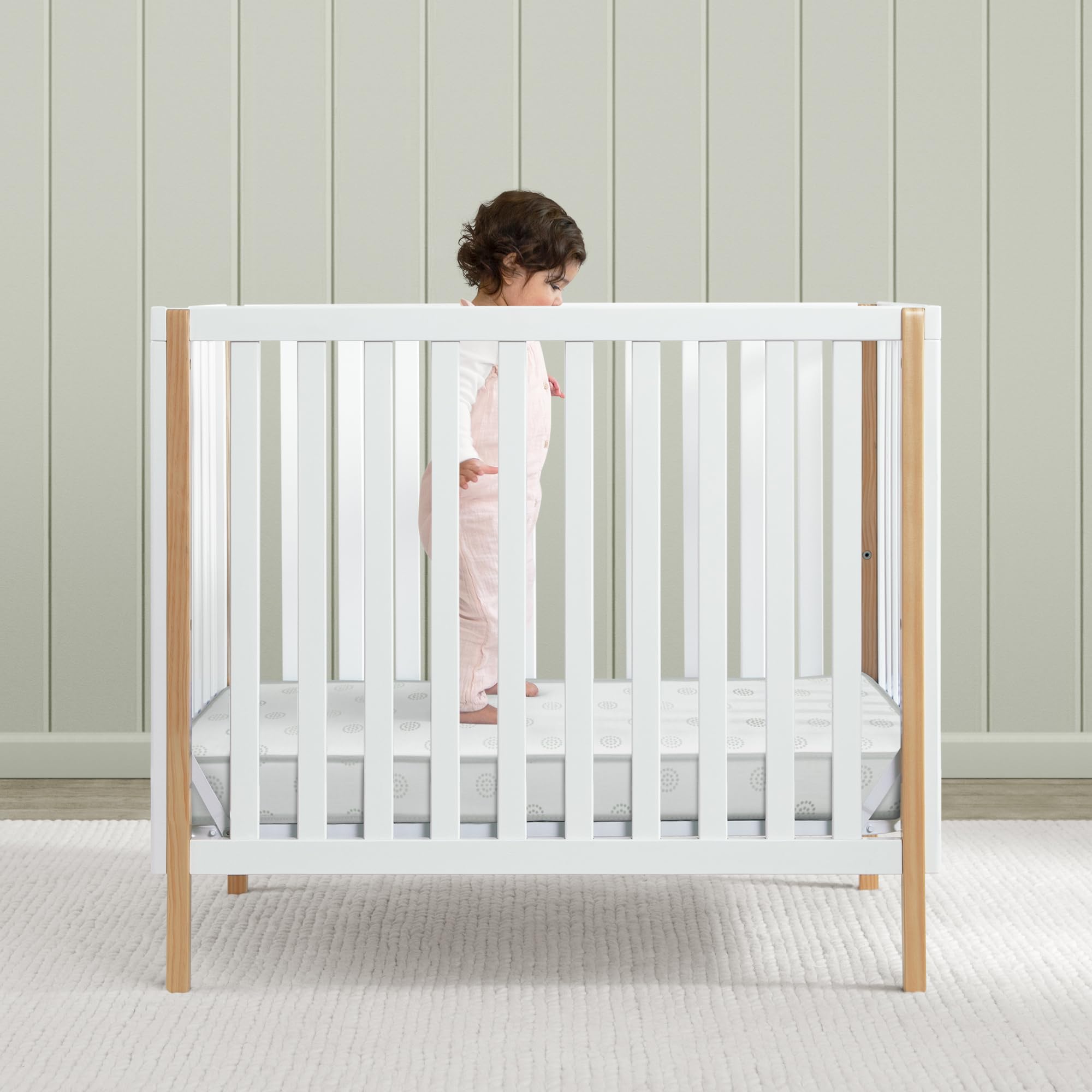 Twinkle Galaxy 3-inch Mini/Portable Crib Mattress - Sustainably Sourced Fiber Core - Waterproof - GREENGUARD Gold Certified (Non-Toxic) - Trusted 10 Year Warranty