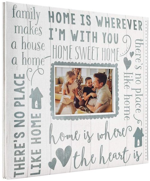 MCS Expandable 10-Page Scrapbook Album with 12 x 12 Inch Pages, 13.5 x 12.5 Inch, Home Sweet Home
