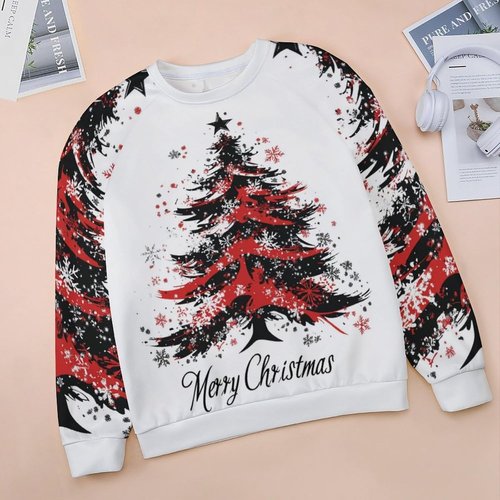 Domirica Women's Festival Sweatshirt - Funny Casual Crewneck Pullover | Long Sleeve Holiday Top