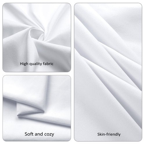 12 Pack White Table Cloth 60x126 Inch Rectangle Tablecloths for 8 Foot Rectangle Tables, Wrinkle Resistant Washable Polyester Fabric Rectangular Table Cover for Dining Banquet Wedding Party