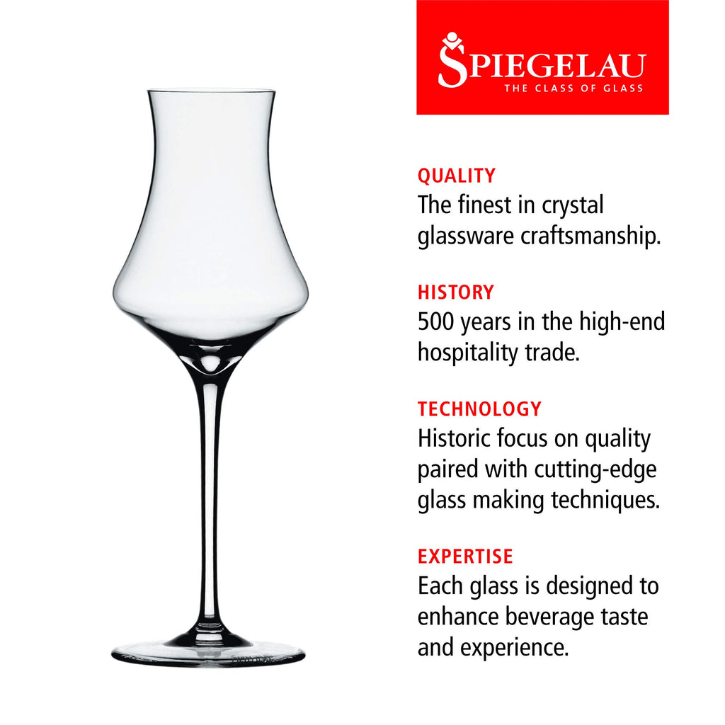 Spiegelau Willsberger Digestif Glasses Set of 4, Elegant Crystal Cordial Glasses, European-Made Glassware for Spirits, Amaro and Port Wine, Home Bar and Wedding Gifts, After Dinner Drinks, 9.9 oz