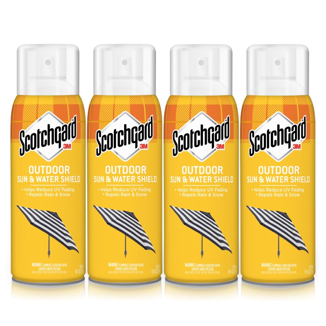Scotchgard Sun and Water Shield, Repels Water, 42 Ounces (4 Cans)