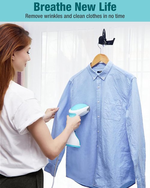 Beautural Steamer for Clothes - Portable Handheld Wrinkle Remover with Fast 30-Second Heat-Up | Large Detachable Water Tank