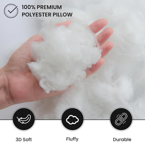 Foamily Throw Pillow Inserts - Premium Soft Fluffy Decorative Pillows | 18x18 Inch Set of 4 for Couch & Bed