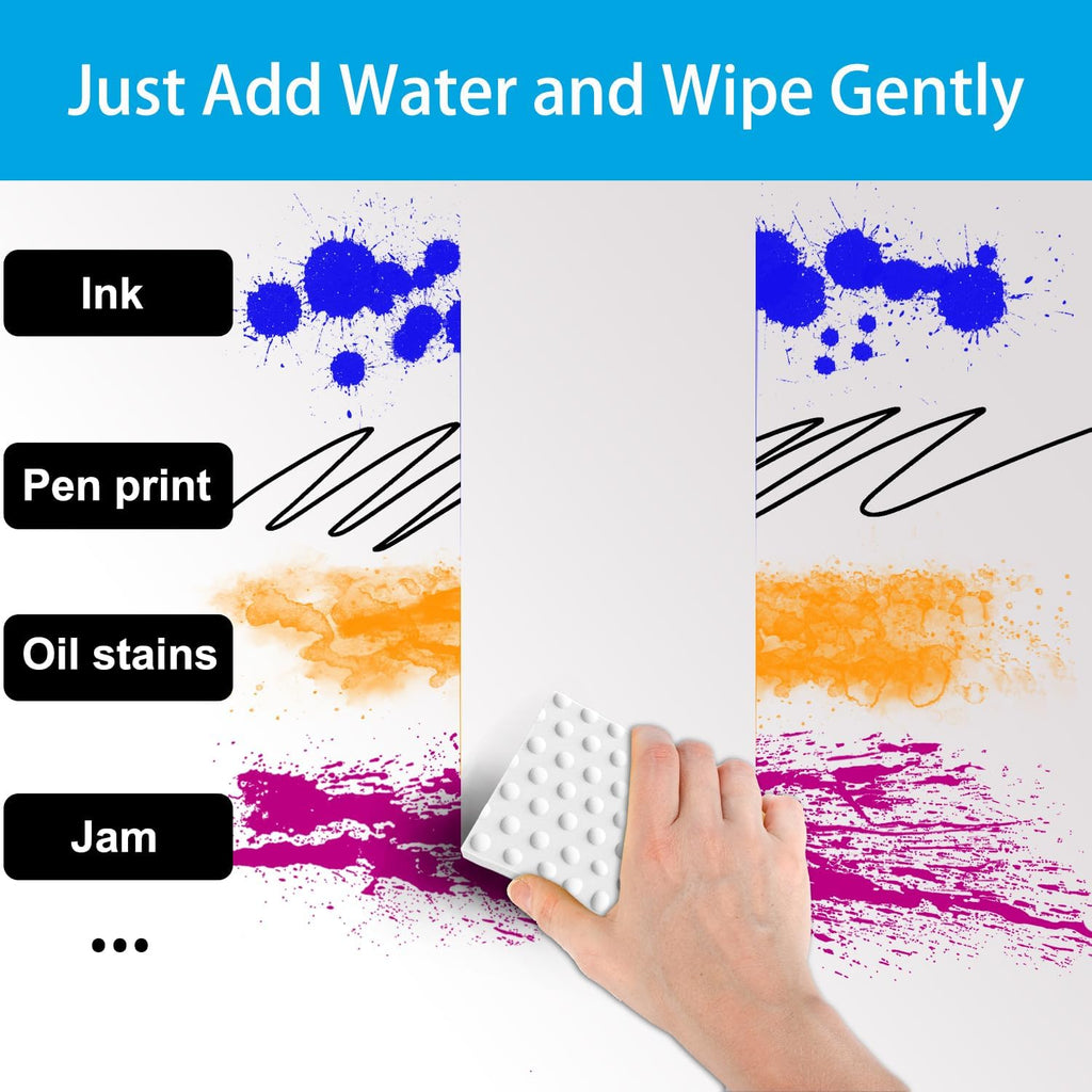 SmilinFit Magic Cleaning Erasers - 10 Pack 2X Density Melamine Foam Pads for Kitchen & Bathroom Cleaning