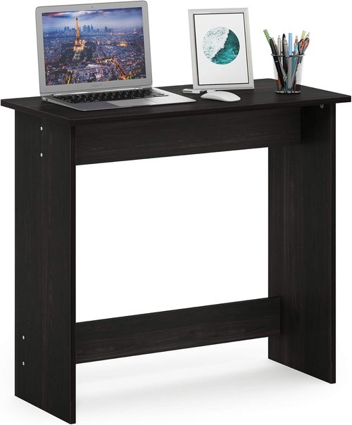 FURINNO Study Table - Simplistic Design in Elegant Espresso Finish | Perfect for Home or Office