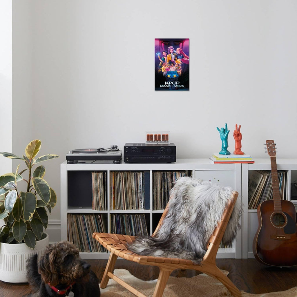 Netflix KPop Demon Hunters Wall Poster - Premium Unframed 19L x 13W for Fans