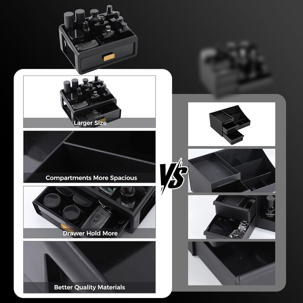 Regine Switzerland Cologne Organizer - Stylish Bathroom Countertop Perfume Tray | Perfect Gift for Men