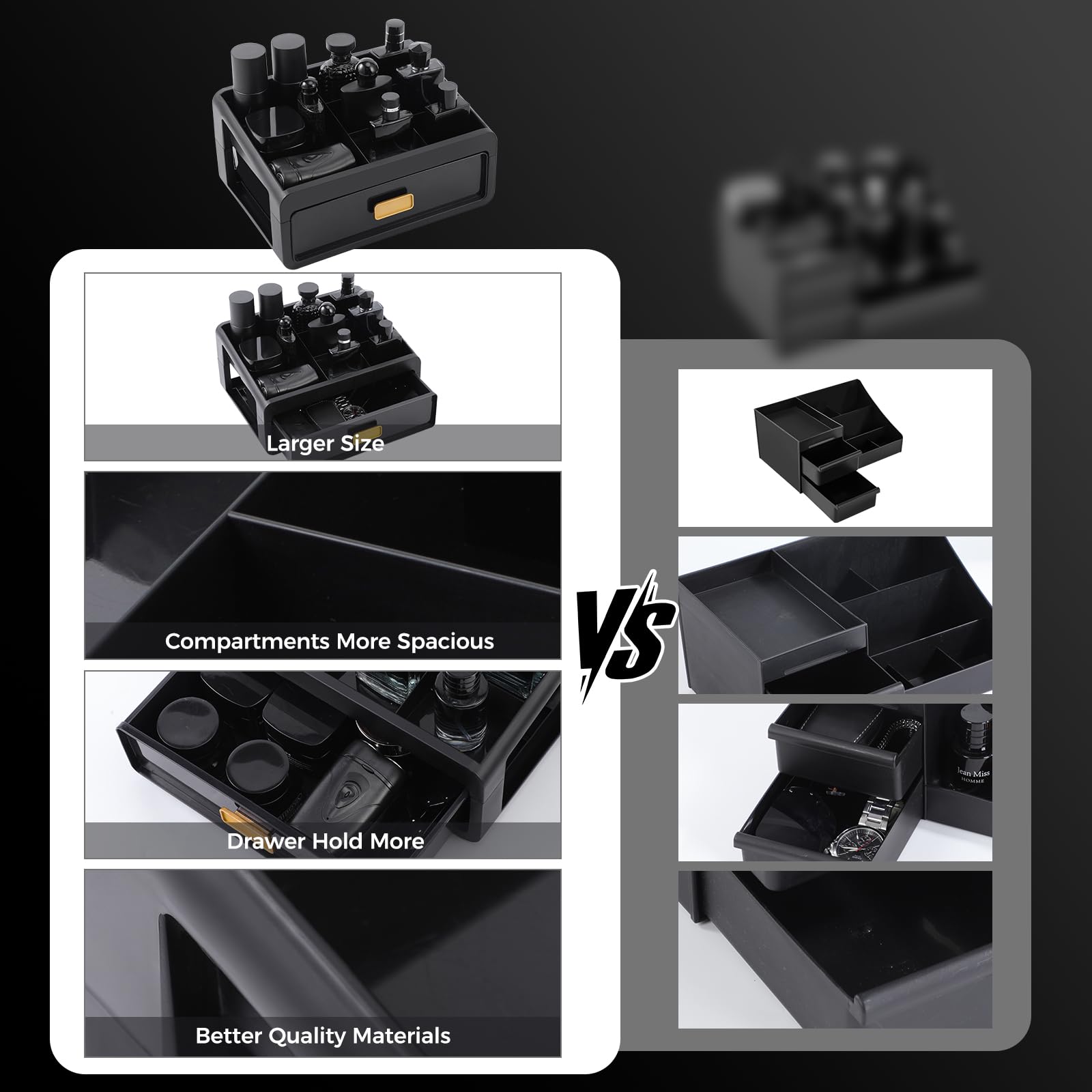 UJQSUN Cologne Organizer,Bathroom Organizer Countertop,Dresser Organizers,Perfume Tray,Under Sink Organizer,Cologne Stand,Perfume Holder,Colognes Stand for Men,Mens Organizers,Gifts for Men