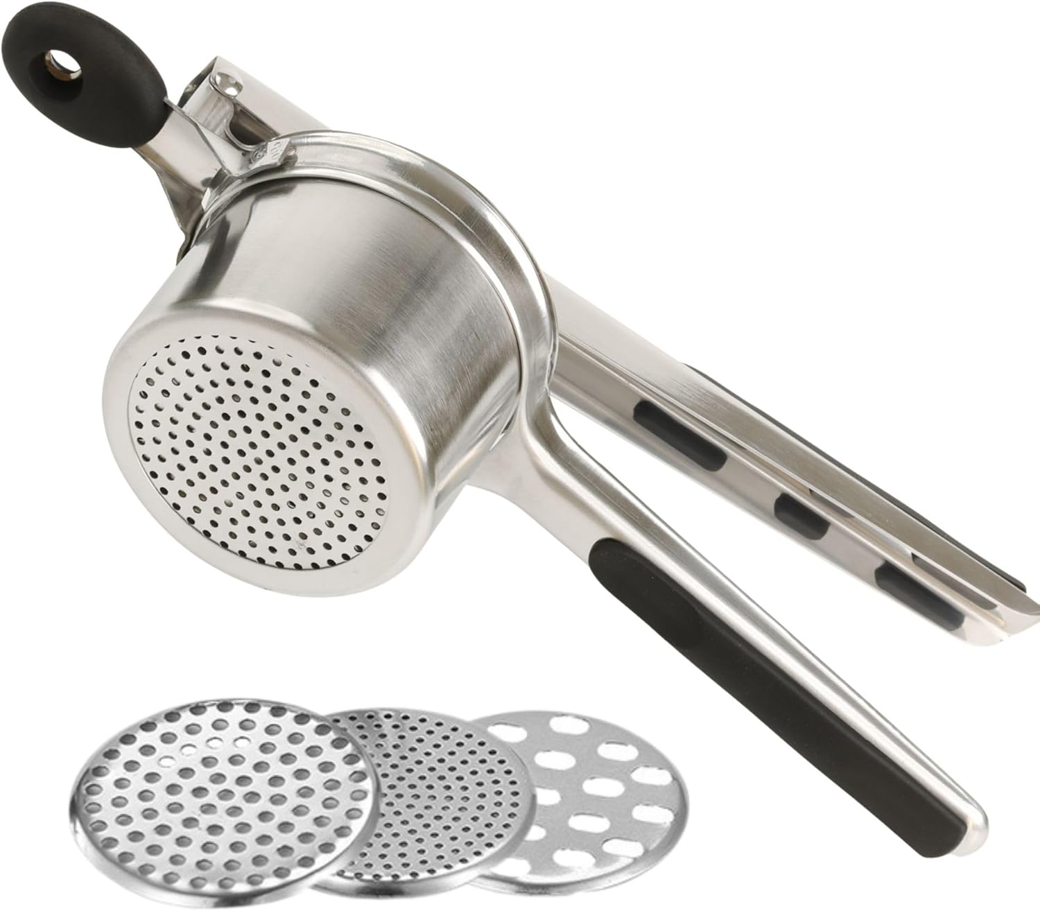Mindful Design Potato Ricer - Heavy Duty 15oz Stainless Steel Kitchen Tool for Perfect Mashed Potatoes