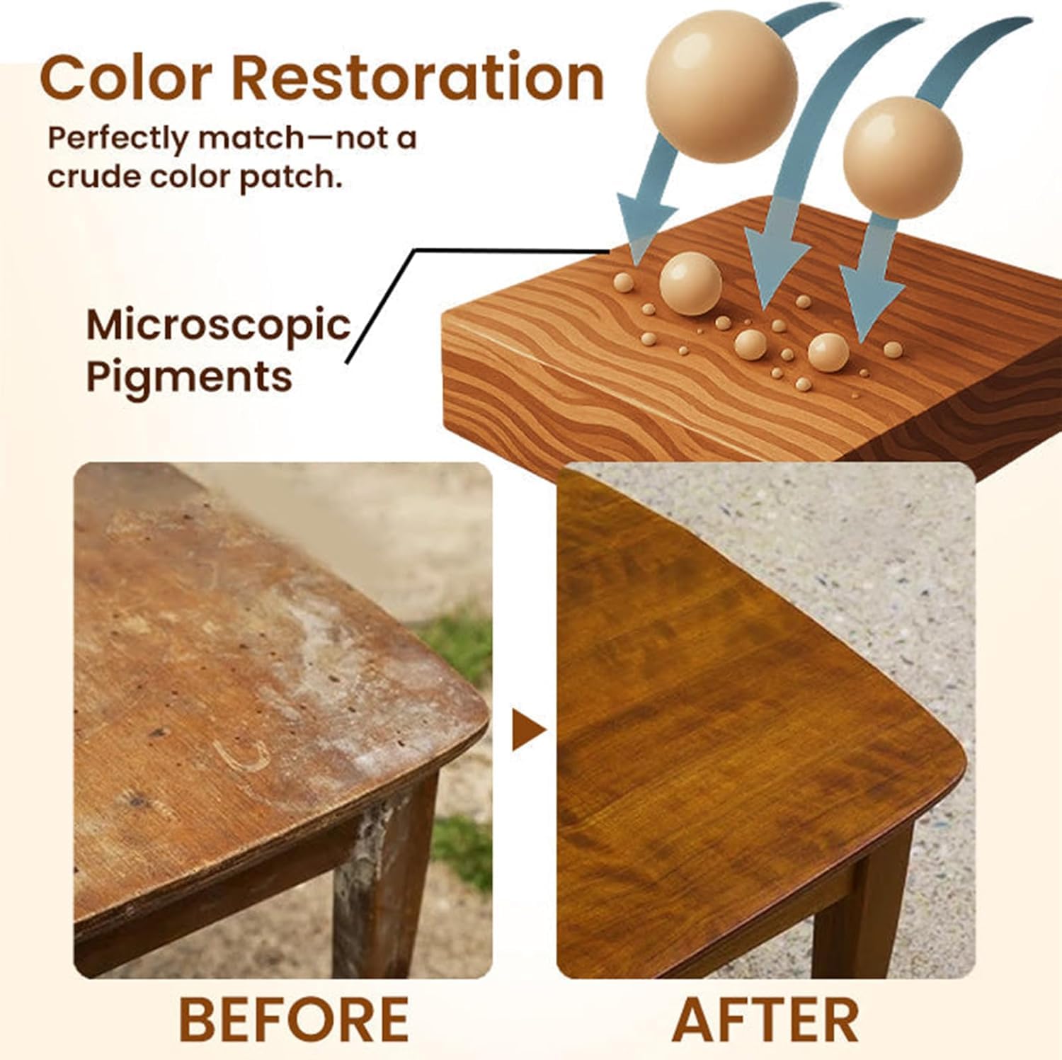 NuGrain Wood Repair Kit, Professional Wood Floor Scratch Repair, Floor Cover Nicks and Scratches, Hides Minor Defects, Restore a Finish for Wood