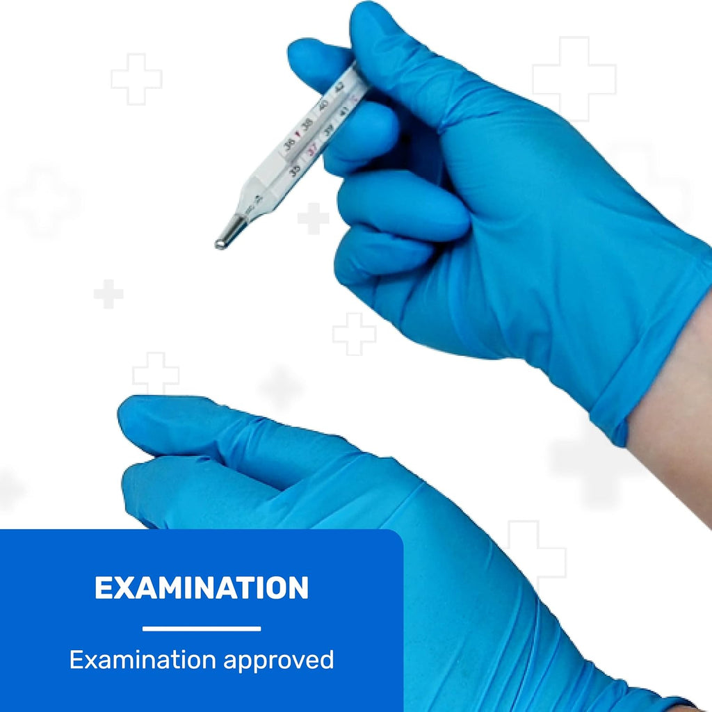 Well Before Vinyl Exam Gloves - Powder-Free, Latex-Free, Disposable for Medical & Food Prep | 100 Count