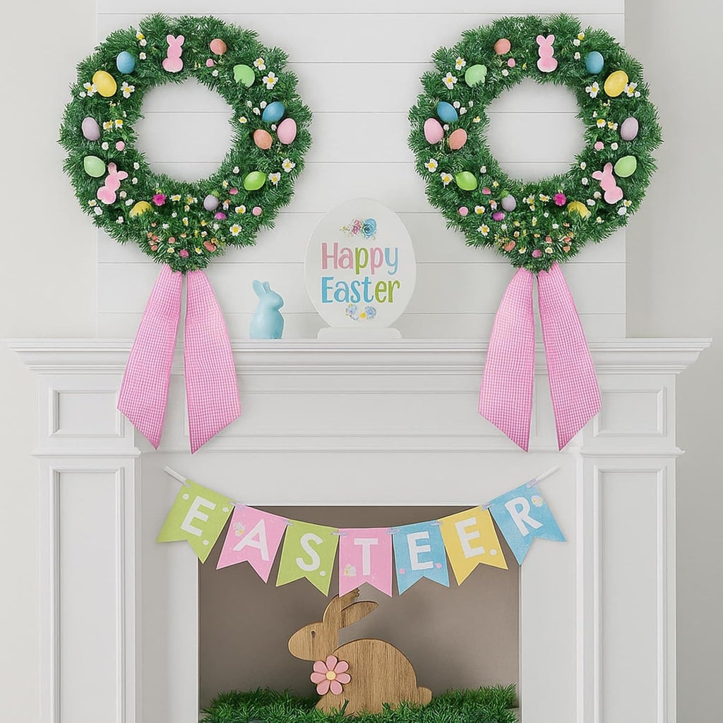Regine Switzerland Pink Striped Wreath Sash - 5.12" Wide x 54.33" for Baby Shower & Spring Decor