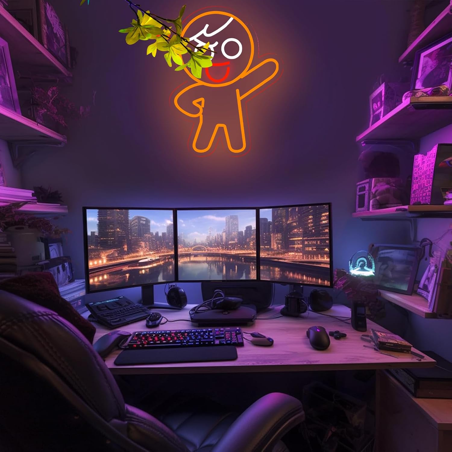 Skiennix LED Neon Game Sign - Vibrant Wall Art Decor for Teen Boys & Girls | Perfect Gift Idea