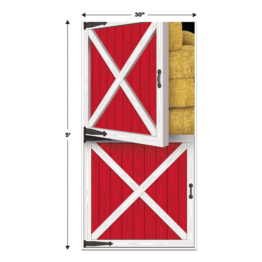 Beistle 2 Piece Plastic Western Barn Door Decorations For Farm Theme Birthday Party Supplies, Celebrating With You Since 1900