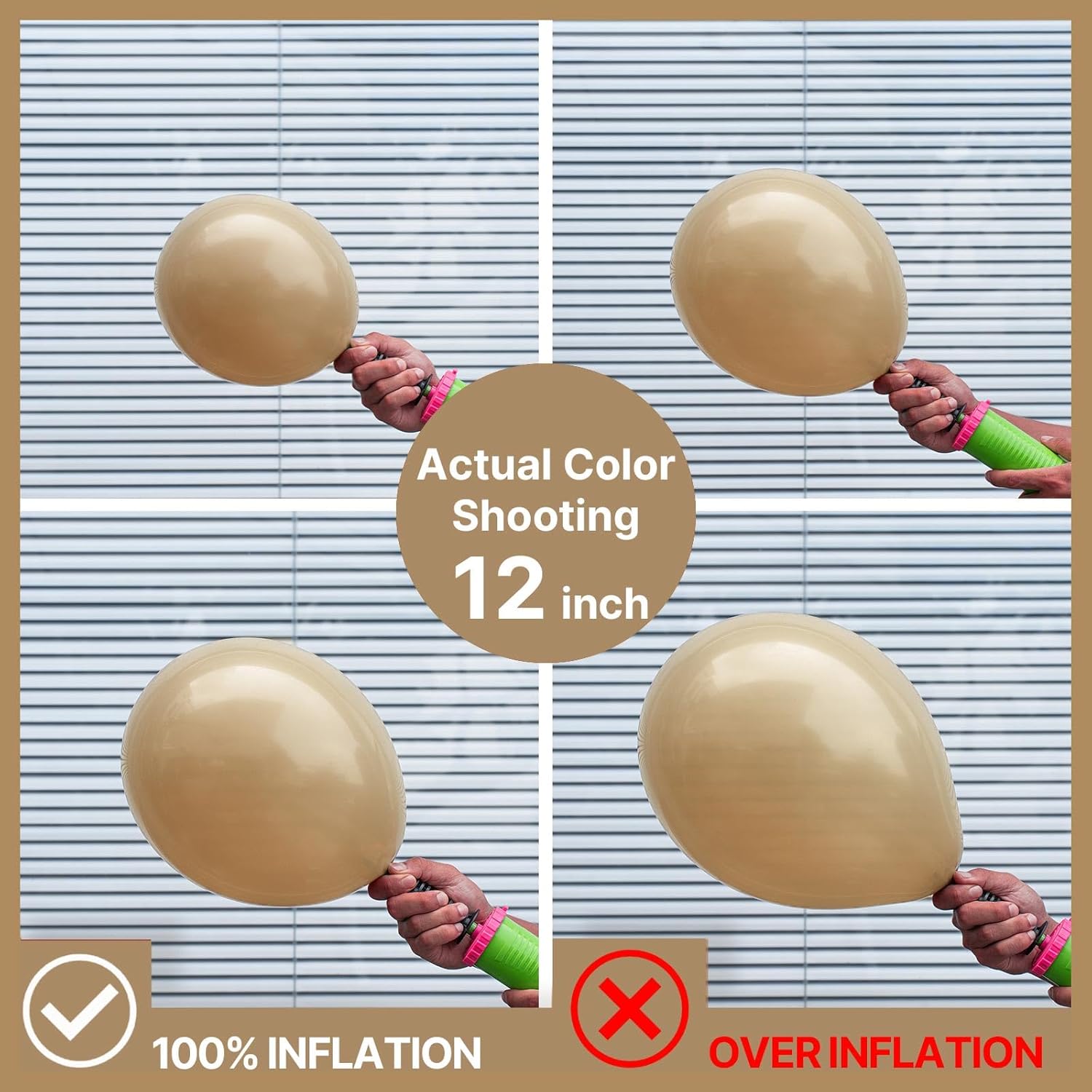 PartyWoo Cream Balloons - 155 Pcs in Beige, Ivory & Nude | Perfect for Graduation & Baby Showers