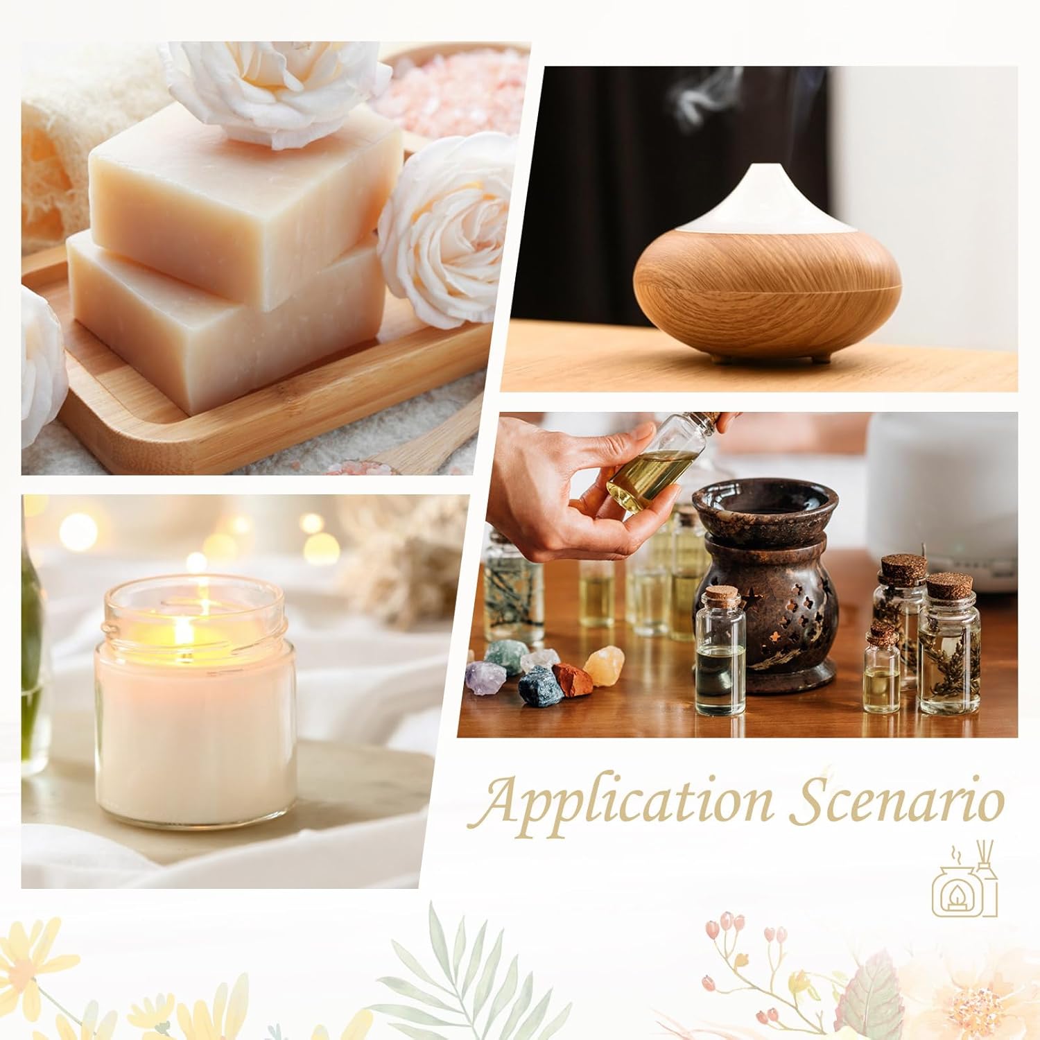 Skiennix Hotel Diffuser Oil Gift Set | 5-Star Fragrance Collection - My Way, White Tea, Baccarat, Dubai, Beachfront Villa