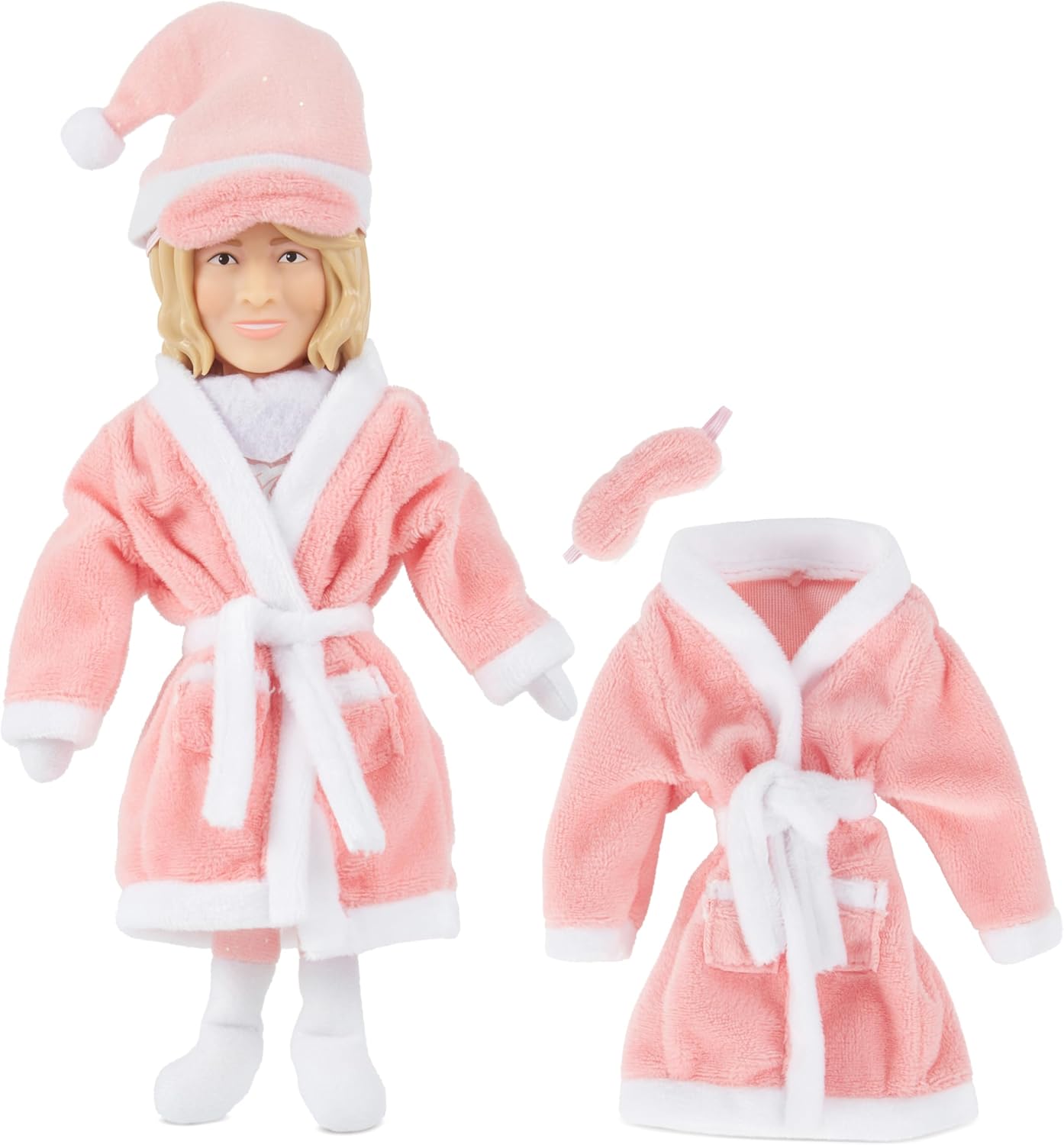 Martha Stewart Plush Robe & Sleep Mask Expansion Pack | Perfect Secret Santa Gift for Collectors