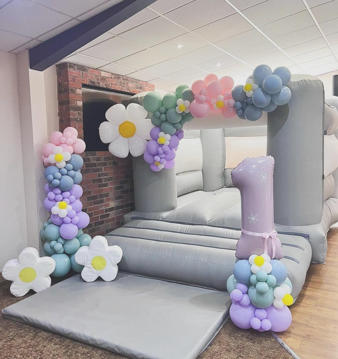 Skiennix 40-Inch Balloon Numbers - Big Cream & Purple 5th Birthday Decorations | Perfect for Weddings & Parties