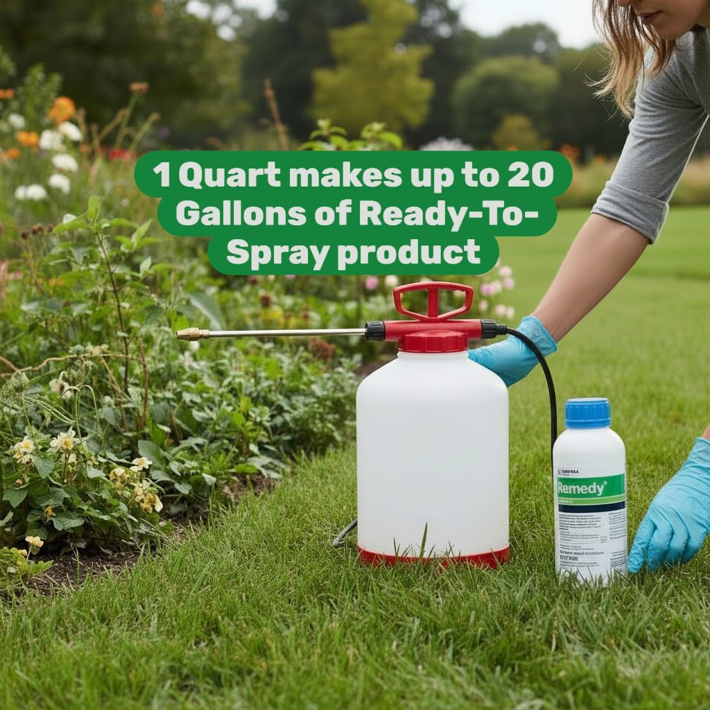 Remedy Herbicide Concentrate - Triclopyr Weed Control for Pastures & Rangelands - 1 Quart for Long-Lasting Results