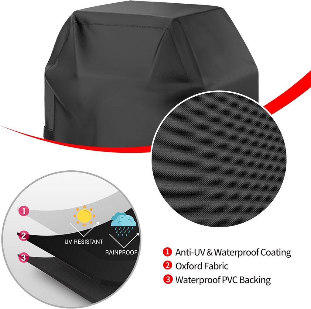 Skiennix 40-Inch Gas Grill Cover - Waterproof & Weather Resistant | UV & Fade Protection, Black