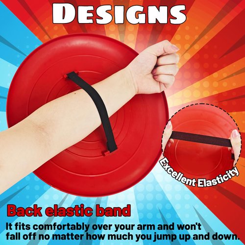 YMMAALE 12 Inch Captain Round Shield,Superhero Shield Prop Role Play Toy,Halloween Cosplay Shield for Birthday Gift,Party Decoration