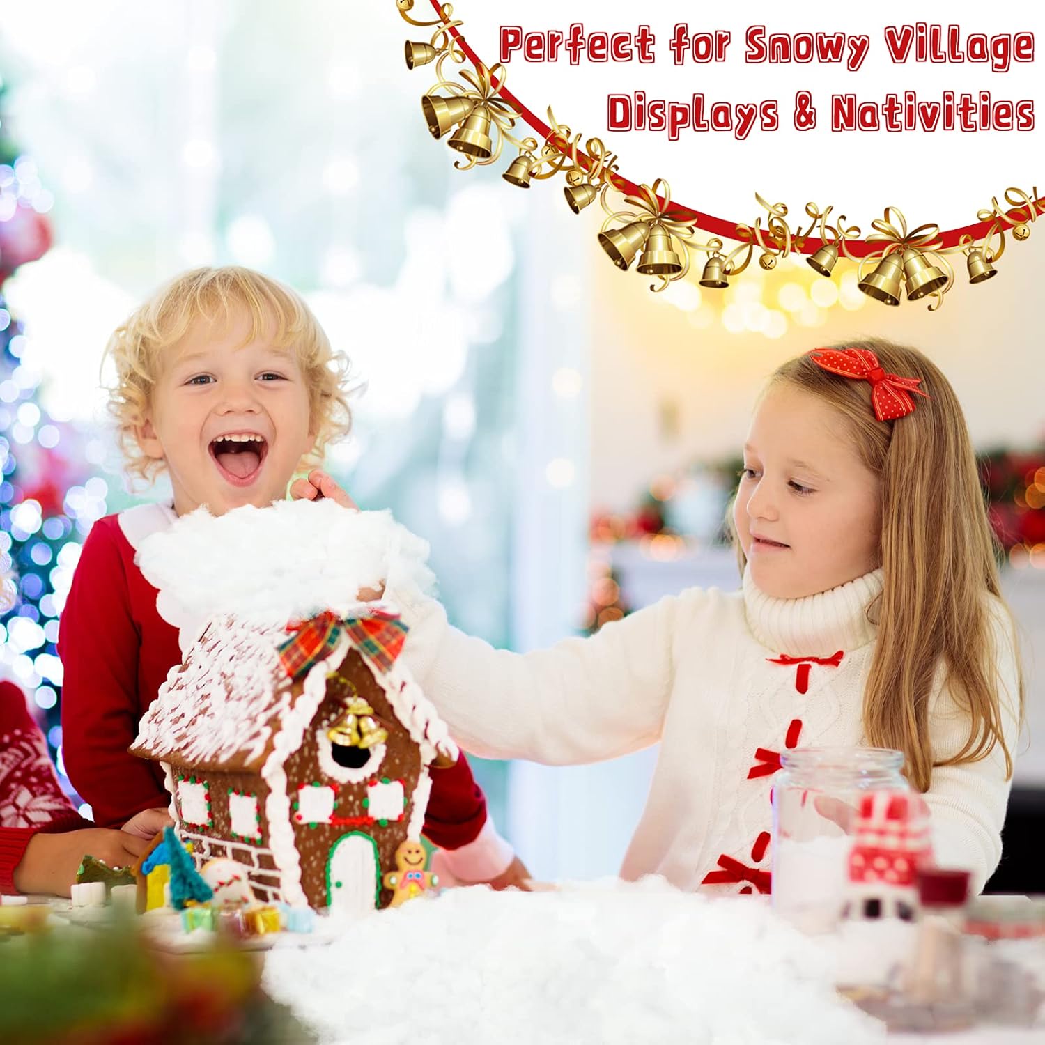 Shappy Christmas Fake Snow Decor - Fluffy Artificial Snow Blanket for Indoor Winter Decorations