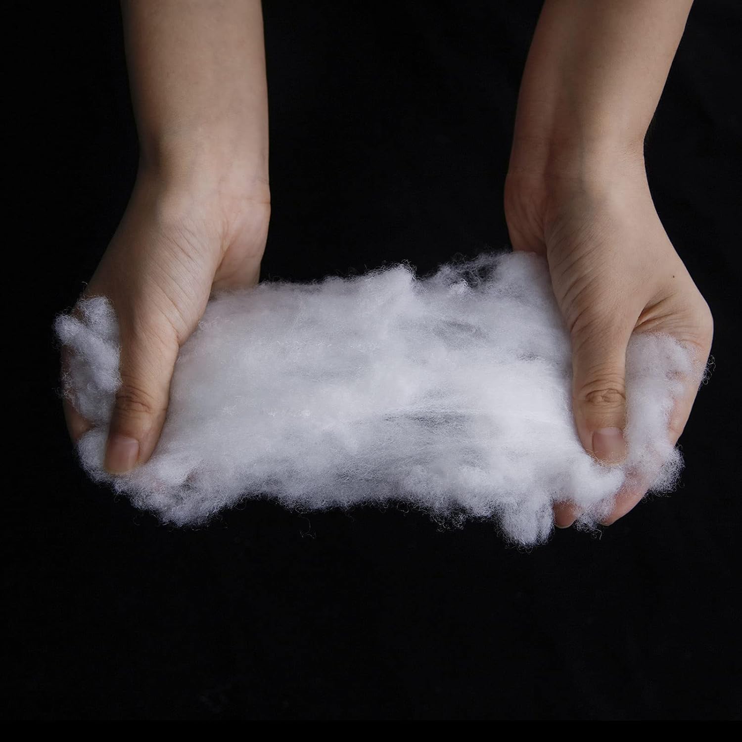 Skiennix Premium Polyester Fiber Stuffing - 2.2 LB | Machine Washable White Fill for Stuffed Animals, Pillows, Quilts