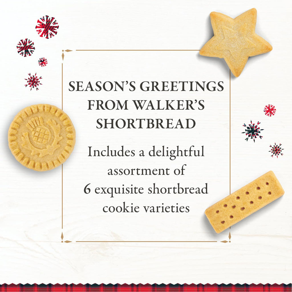 Walker’s Advent Calendar - Limited Edition Shortbread Cookies from Scotland | 24 Count (10.4 oz) - Festive Shapes & Flavors