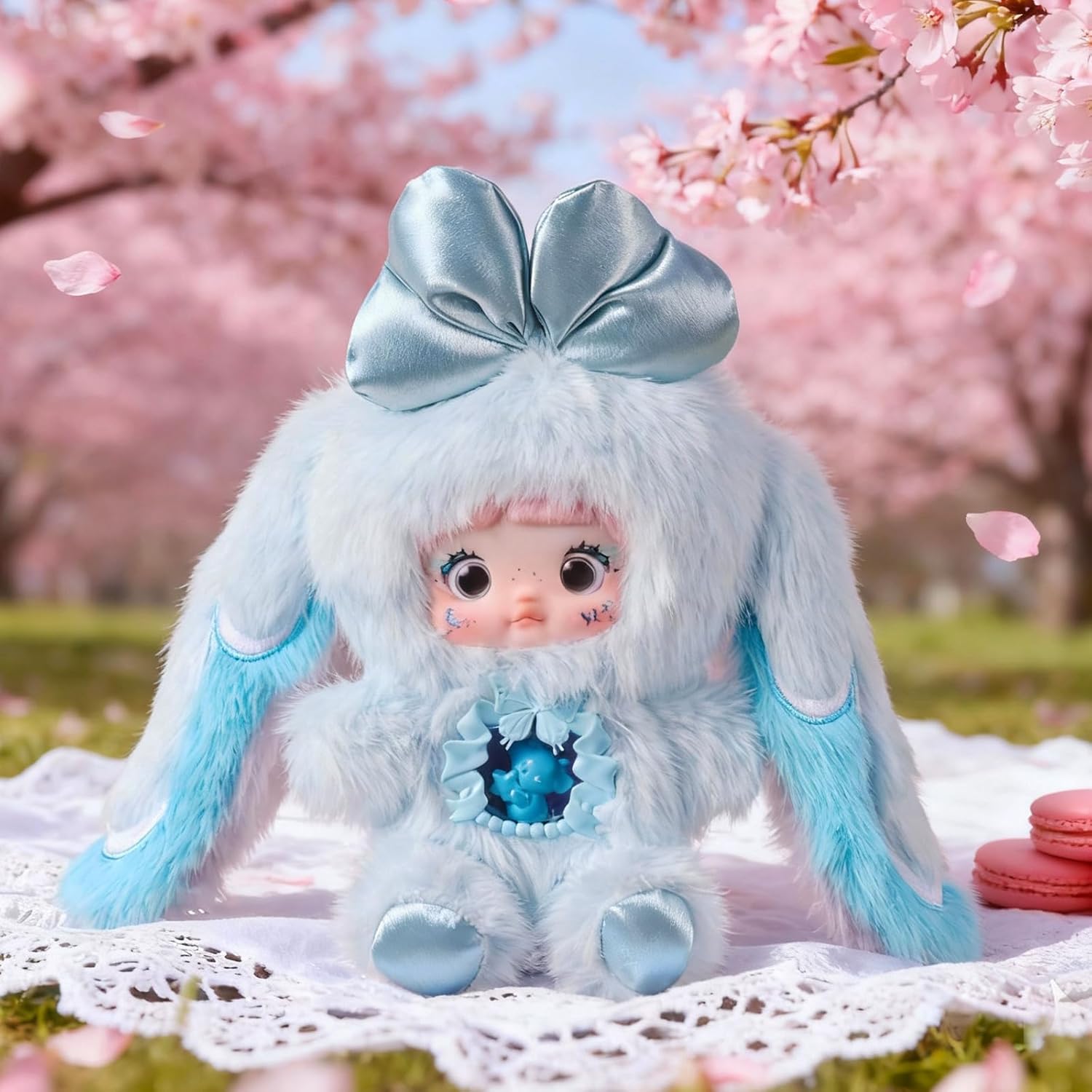 POP JOY Nommi Plush Blind Box - Adorable Mystery Stuffed Toys with 3 Expressions for Kids 3+